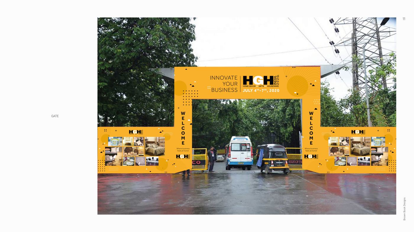 HGH India entrance gate signage design
