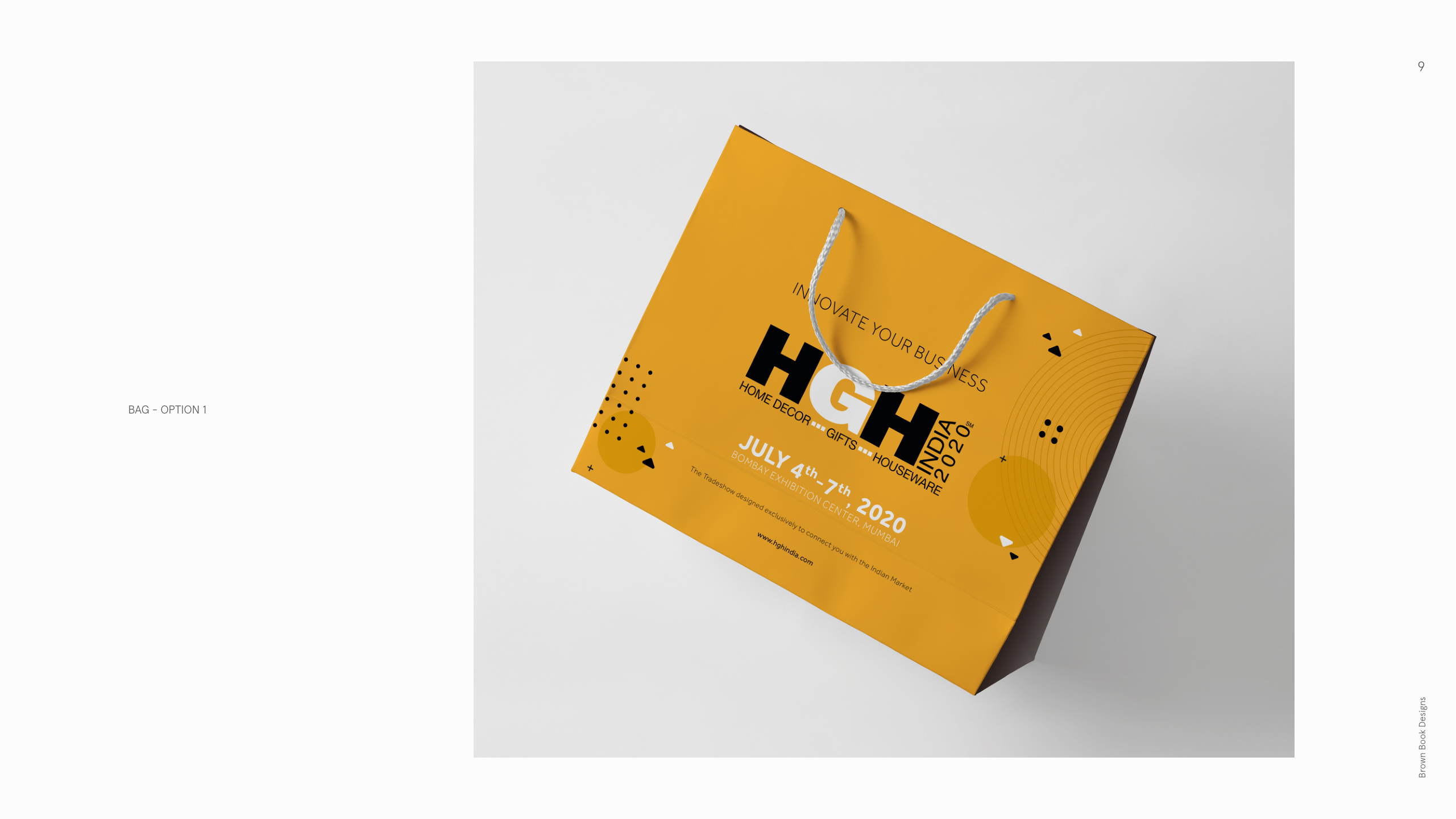 HGH India carry bag design option 1