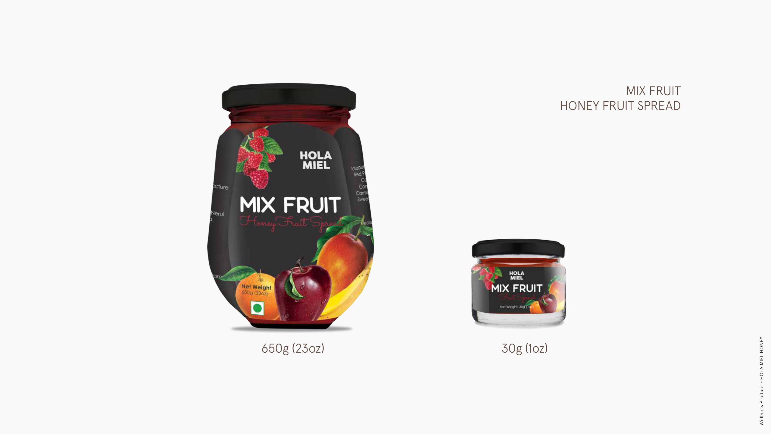Hola Miel Apple Pineapple Honey Fruit Spread jar packaging