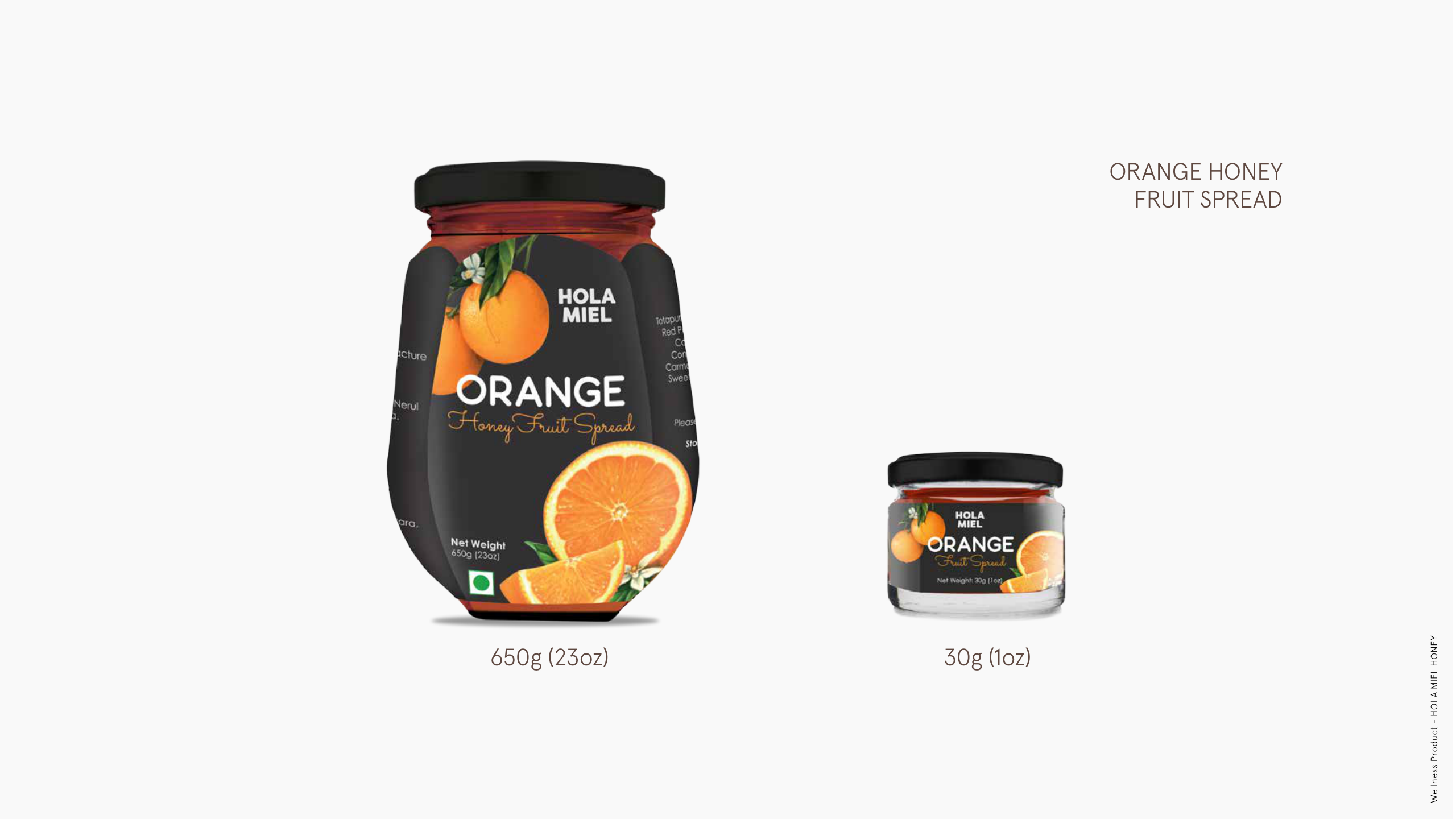 Hola Miel Mix Fruit Honey Fruit Spread jar packaging