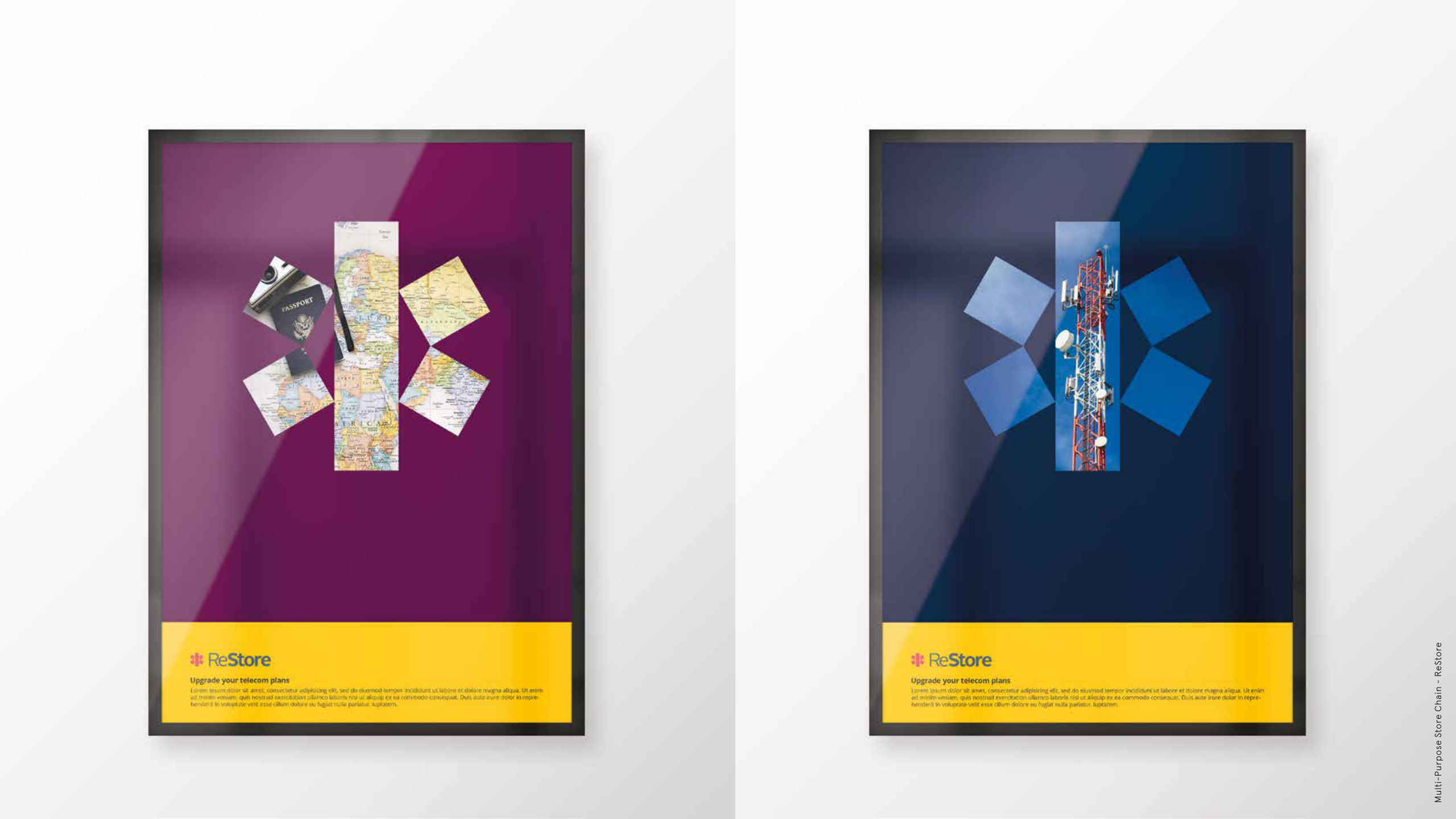 ReStore promotional poster designs